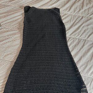 Abercrombie Crochet-Style Shell Mini Dress Coverup (L)